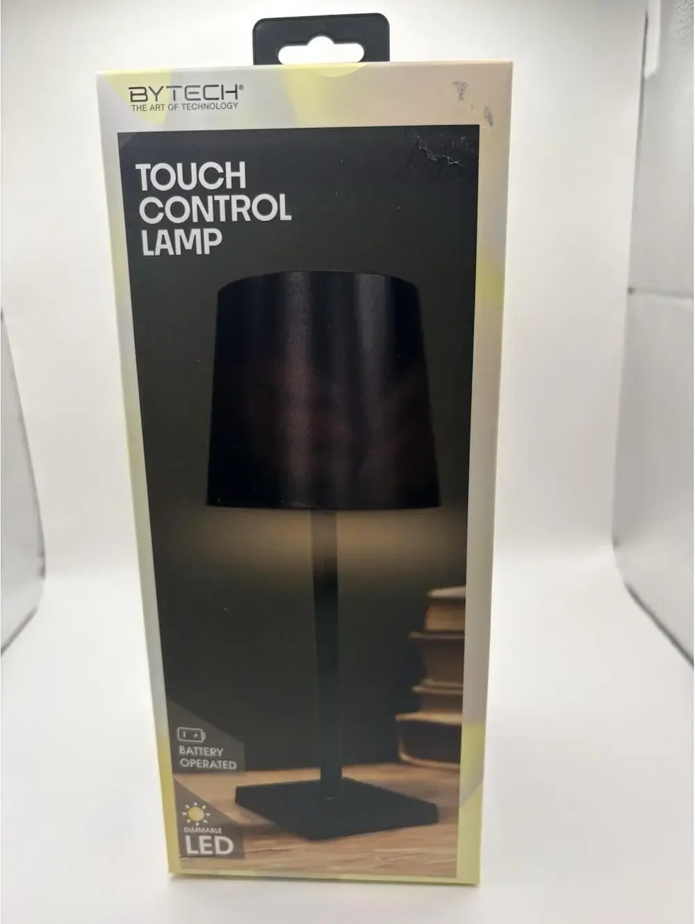 LED Battery Powered Table Lamp, Black -Battery Operated LED Light PORTABLE LAMP